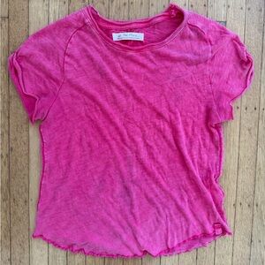 We The Free Fuchsia Short Sleeve Tee